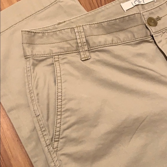 LOFT cropped Khaki Pants - Picture 4 of 6